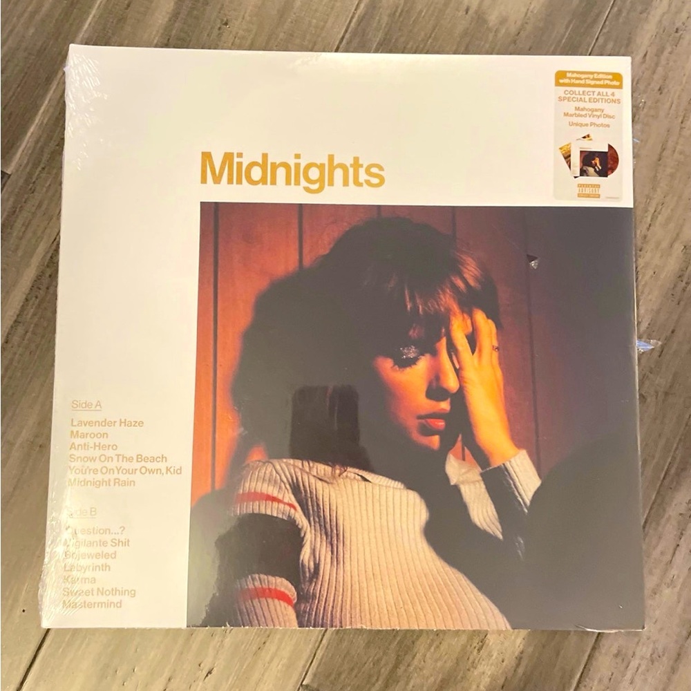 RARE Taylor Swift SIGNED Midnigjts Mahogany Vinyl ONE LEFT
